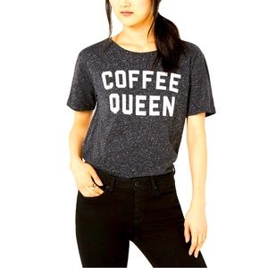 Juniors' Coffee Queen Graphic-Print T-Shirt Size Large